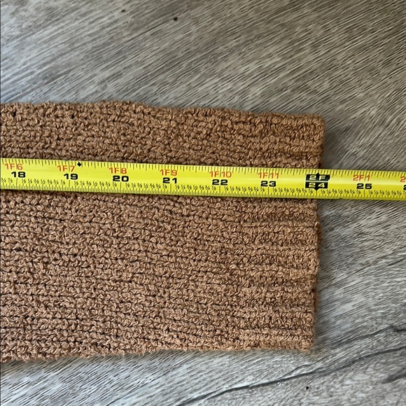 Eileen Fisher Organic Cotton Cozy Brown Boucle Cropped Sweater Honey - Picture 5 of 8